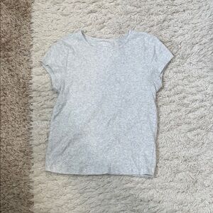 American Eagle Outfitters Light Gray Kids Tee